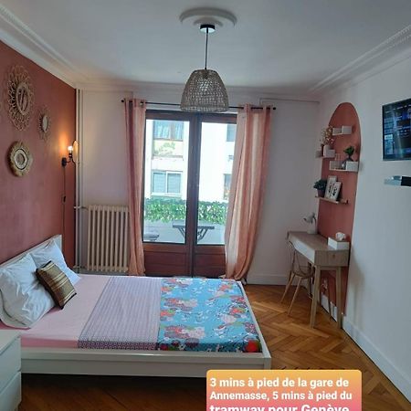 Belle Chambre D'Hote Avec Balcon Prive - 3 Mins Gare Annemasse - Geneve Acces Direct Dış mekan fotoğraf